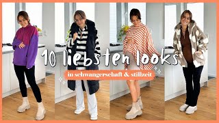 Meine 10 liebsten Outfits in Schwangerschaft amp Stillzeit  ohne Umstandsmode [upl. by Gnay]