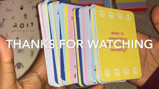 KIKKIK STATIONERY  CONVERSATION STARTERS  52 CARDS 52 QUESTIONS [upl. by Nyret]