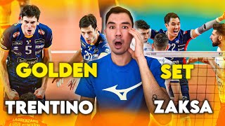 Reacting to ZAKSA vs Itas Trentino Volleyball CEV Champions League Quarterfinal GOLDEN SET [upl. by Enileda]