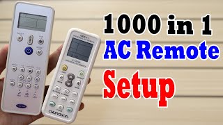 How to Setup Carrier AC with Chunghop 1000 in 1 Universal AC Remote [upl. by Merle967]