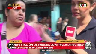 Padres denuncian malversación de fondos y maltrato por parte de la directora en un colegio en Luque [upl. by Locklin]