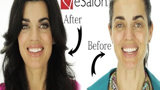 ESalon Review  How To Cover Gray Hair  Hair Tutorial [upl. by Akisey]