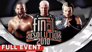 Final Resolution 2010  FULL PPV  Jeff Hardy vs Matt Morgan With Special Guest Ref Mr Anderson [upl. by Irita]