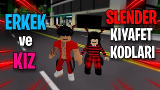 SLENDER KARAKTER KODLARI  Erkek ve Kız 💙🩷  Roblox Brookhaven [upl. by Cyd]