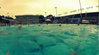 GoPro HD Hero 2  Water Polo Goalkeeper Practice [upl. by Nnylassej]