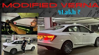 2023 Verna Modified  17 inch  alloys 1500w JBL speaker full modification Hyundai Verna [upl. by Mahseh239]