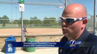 Slumpbuster Baseball Tournament draws 500 teams to Omaha [upl. by Elatsyrc]