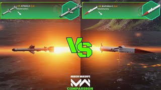 ATMACA VS BrahMosII  Missile Comparison  Modern Warships [upl. by Afton213]