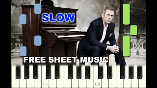 SLOW piano tutorial quotSWANEE RIVER ROCKquot with free Sheet Music pdf [upl. by Daisie]