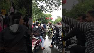 Pondicherry kamraj road blocked with flood☔️🌧️automobile travel food [upl. by Noteek]