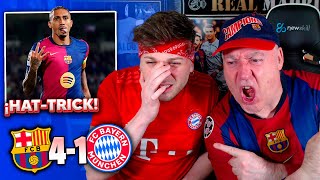 ¡HATTRICK FC BARCELONA 41 BAYERN MUNICH  Champions League 2024 [upl. by Agnot468]