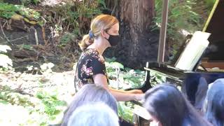 Bach Goldberg Variation 3  Elizabeth Dorman piano  Flower Piano  Golden Gate Park  Sept 2021 [upl. by Con471]