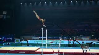 BRASSART Maellyse BEL  2022 Artistic Worlds Liverpool GBR  Qualifications Uneven Bars [upl. by Aicilyt]