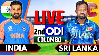 India vs Sri Lanka 2nd ODI  Live Cricket Match Today  IND vs SL Live Match Today  India Batting [upl. by Parette]