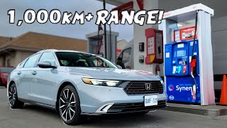 2024 Honda Accord Hybrid  Fuel Economy Review  Fill Up Costs [upl. by Akenihs201]