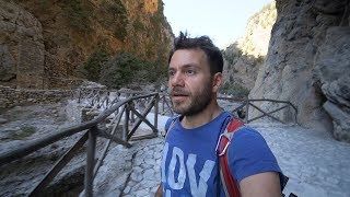 Hiking in Samaria Gorge Crete Greece  FULL VLOG [upl. by Burgener]