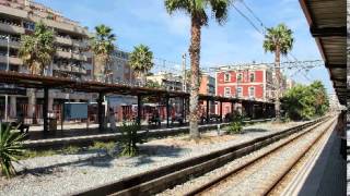 Mataró station announcement for Rodalies to LHospitalet de Llobregat 20130924 2x [upl. by Novehc]