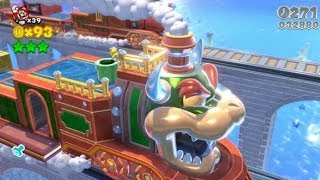 Super Mario 3D World 100 Walkthrough Part 7  World 3 36 37 3C 3B Green Stars amp Stamps [upl. by Rihsab]