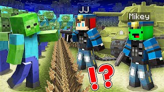 How Mikey and JJ Became SWAT and Survived vs ZOMBIE Apocalypse ARMY   Minecraft Maizen [upl. by Aisetal]