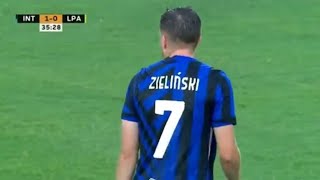 Piotr Zielinski Inter Milan DEBUT vs Las Palmas 202425 [upl. by Ulu487]