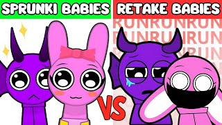 Incredibox Sprunki BABIES 👶🏼✨ VS Retake BABIES 👼🏻 Normal VS Horror Versions [upl. by Hgielrebma763]