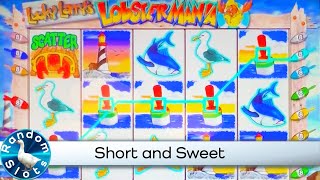 Lucky Larrys LobsterMania Slot Machine Short and Sweet [upl. by Annaeiluj613]