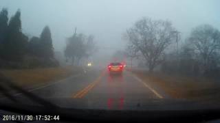 EF1 Tornado Simpsonville SC Morning Mist 11302016 [upl. by Spring]