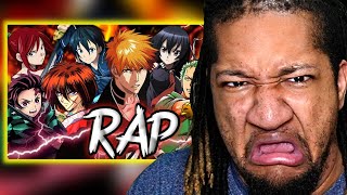 Reaction to SWORDSMEN OF ANIME CYPHER  RAPKNIGHT ft Shwabadi HalaCG Connor Quest 954mari More [upl. by Yeslah]