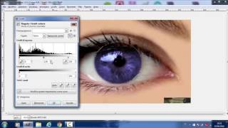 COME CAMBIARE IL COLORE DEGLI OCCHI TUTORIALGIMP [upl. by Adnahsam309]