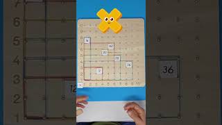 Einmaleinsbrett II montessorimaterial multiplicationtrick mathematik [upl. by Undine]