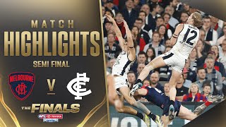 Melbourne v Carlton Highlights  SemiFinal 2023  AFL [upl. by Natloz364]