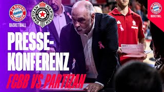 FCBB vs Partizan  Pressekonferenz [upl. by Kirst268]