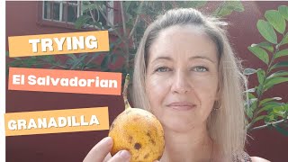 Trying the El Salvadorian GRANADILLA for the First Time [upl. by Crespo]