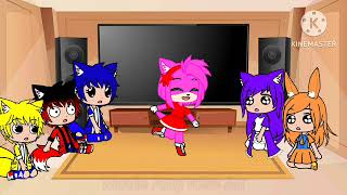 Sonic friends react to Amy rose Au gacha club [upl. by Aisiat]