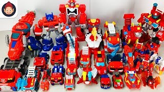 Red Color Transformers 30 Vehicle Transformation Robot Car Dinobot Rescue Bots Toys [upl. by Edlun]