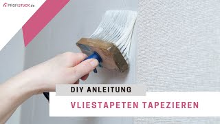 Vliestapeten tapezieren  DIY Tapezieranleitung [upl. by Neri]