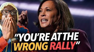 quotYoure At The Wrong Rallyquot Kamala Harris Goes Off On People Yelling Jesus Is Lord This Demonic 😳 [upl. by Denney]