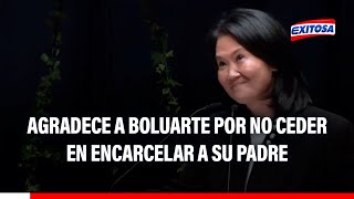 🔴🔵Keiko Fujimori agradece al Gobierno de Dina Boluarte por no ceder en encarcelar a Alberto Fujimori [upl. by Kissiah]