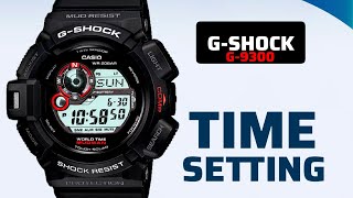 How To Setting Time G SHOCK G9300 Digital Time Watch [upl. by Nilrev]