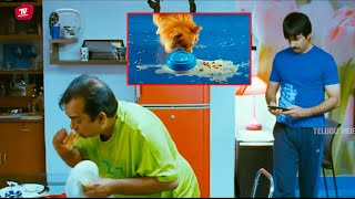 Ravi Teja And Brahmanandam Funny Food Eating Comedy Scene  TeluguVideoZ [upl. by Martres]