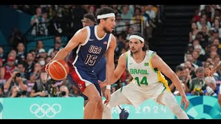 ETATS UNIS  SERBIE  BASKET JO 2024 HOMMES [upl. by Tibbitts]