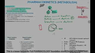 Drug Metabolism  Biotransformation  General Pharmacology  Bangla [upl. by Macfarlane]