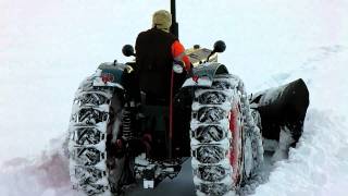 Halftrack Bolinder munktell 36 making a ploughed road FULL HD [upl. by Collyer]