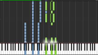 Hot N Cold Katy Perry Synthesia Piano Cover Tutorial [upl. by Anma]