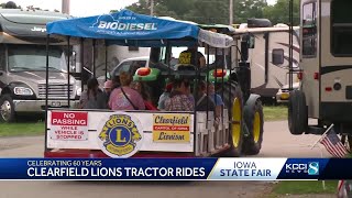 Clearfield Lions Club celebrates 60 years of shuttle service at the Iowa State Fair [upl. by Korie387]