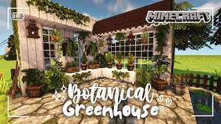 Minecraft 1122 Build  💚 botanical greenhouse  Miniaturia amp Cocricot Mod [upl. by Repard]