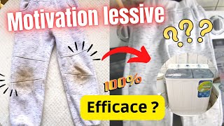 MACHINE A LAVER SEMIAUTOMATIQUE EST ELLE EFFICACE DEMONSTRATION motivation lessive [upl. by Yee51]