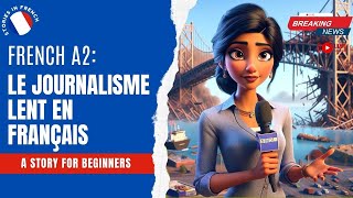 Learn French with Slow News Story Elementary Level A2 [upl. by Amer913]