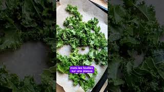 🥦 Si tu ne sais pas quoi faire de ton kale cette recette est parfaite pour toi chouxkale chips [upl. by Porter]