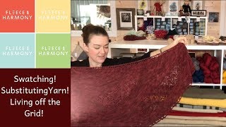 Fleece amp Harmony Knitting  Ep 4  Substituting Yarn Swatching Tips [upl. by Nnoj]